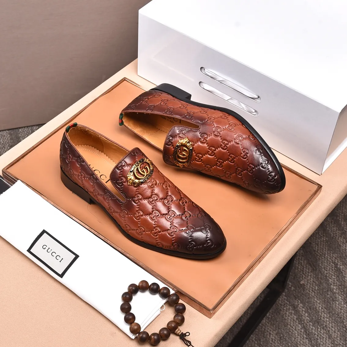 Men's shoes💰540📛📛Original (water-dyed cowhide) Gucci GUCCI official website formal shoes🌀 Italian🇮🇹imported cowhide➕top imported water-dyed cowhide lining💋Finely handmade original bottom, the real thing looks better when photographed in person Standard size 38-44